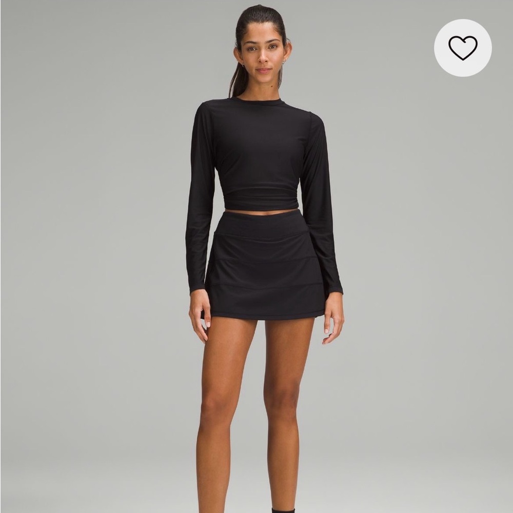 Lululemon Pace Rival skirt, black, size 6